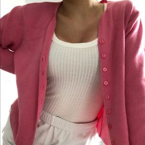 Pink Talbots Cardigan